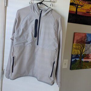 RLX Ralph Lauren Gray Wicking Half Zip Hoodie Jacket Size Large